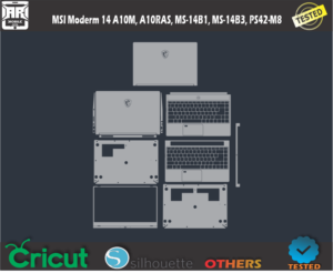 MSI Modern 14 A10M A10RAS MS 14B1 MS 14B3 PS42 M8 Skin Template