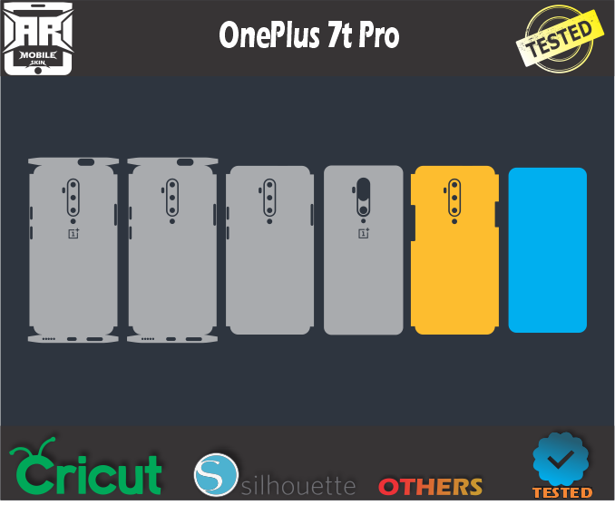 OnePlus 7t Pro skin Template svg