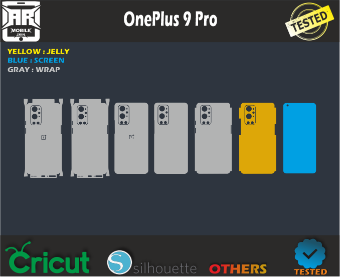 OnePlus 9 Pro skin Template svg