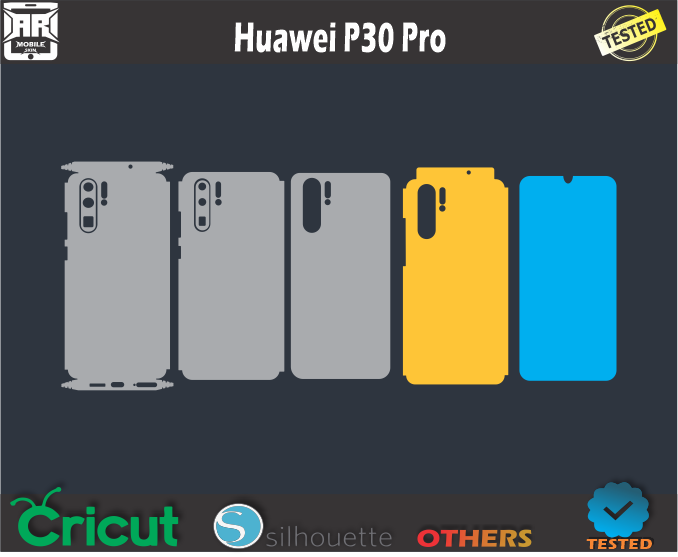 Huawei P30 Pro skin Template Vector