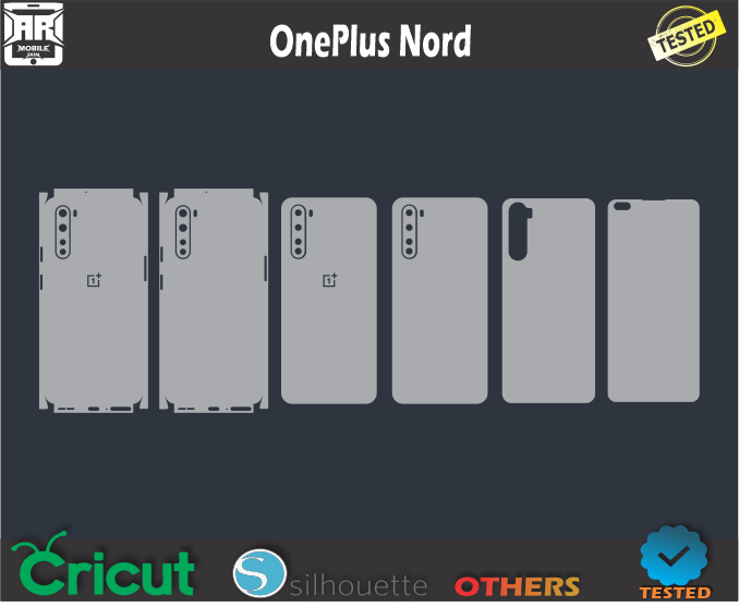 OnePlus Nord skin Template Vector