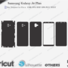Samsung Galaxy J6 Plus Skin Template Vector