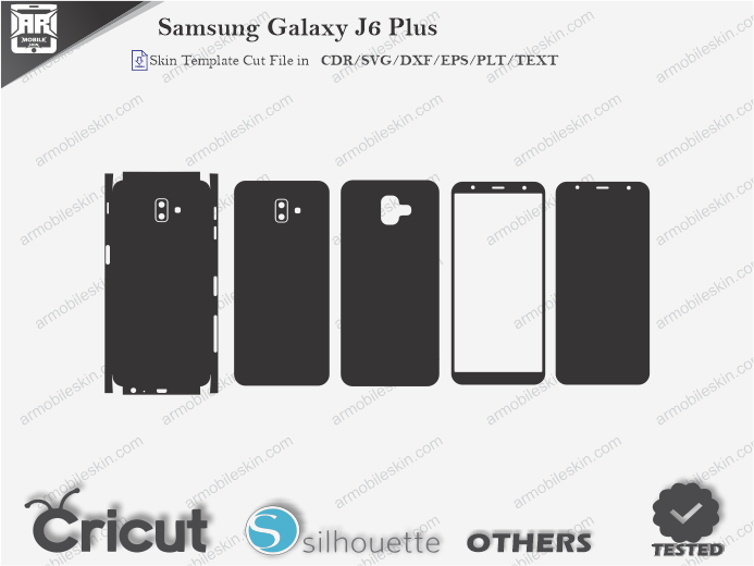 Samsung Galaxy J6 Plus Skin Template svg