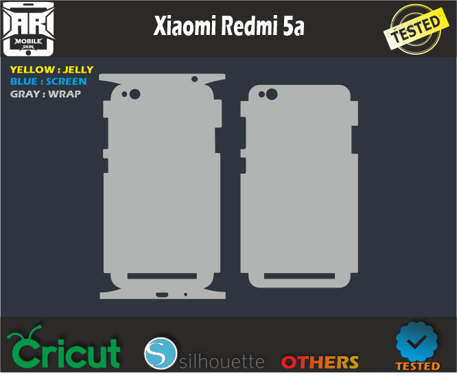 Xiaomi Redmi 5a Skin Template Vector