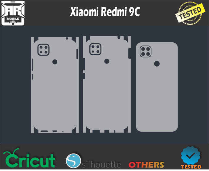 Xiaomi Redmi 9c Skin Vector Template Svg