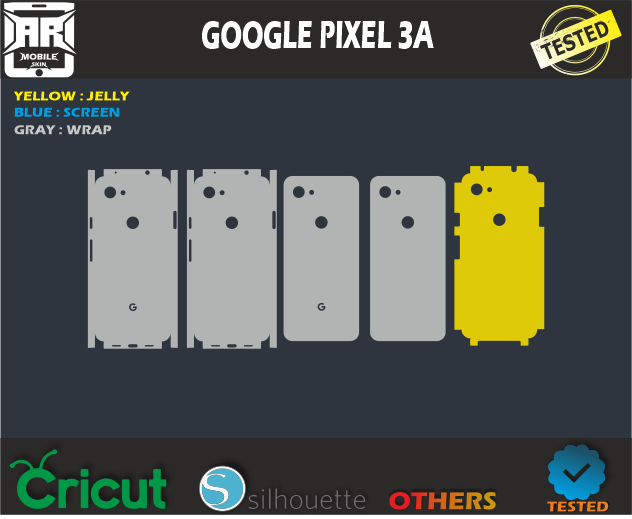 Google Pixel 3A Skin Template