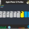 iPhone 12 Pro Max Skin Template Vector