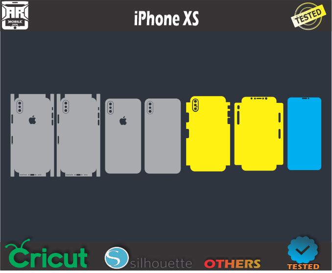 Apple iPhone XS Template Vector