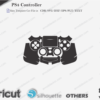 PS4 Controller Skin Template Vector