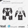 PS5 Console Skin Template Vector