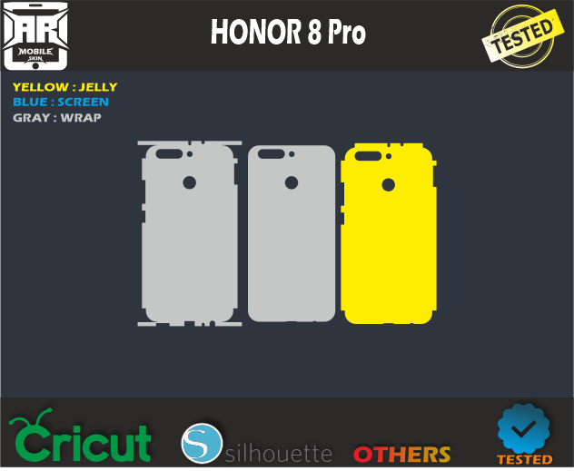 HONOR 8 Pro Skin Template Vector