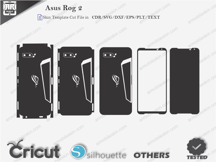 Asus Rog Phone 2 Skin Template Vector