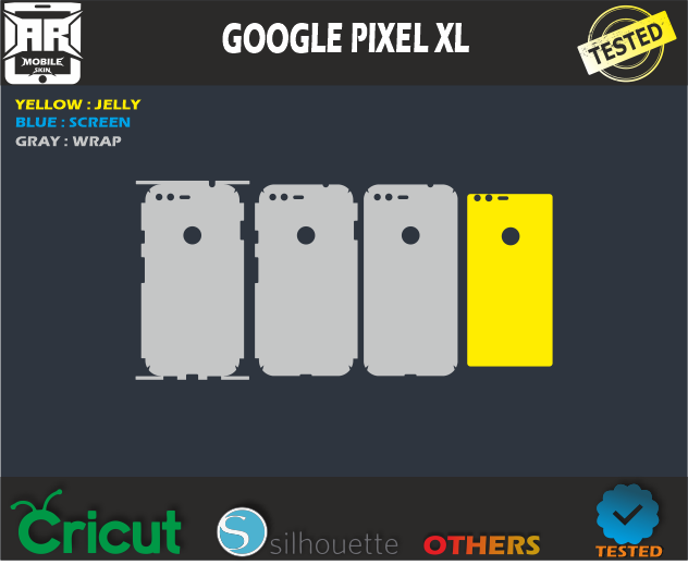 Google Pixel XL Skin Template Vector