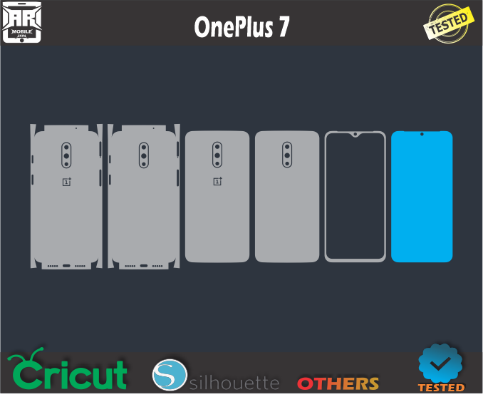 OnePlus 7 Skin Template Vector