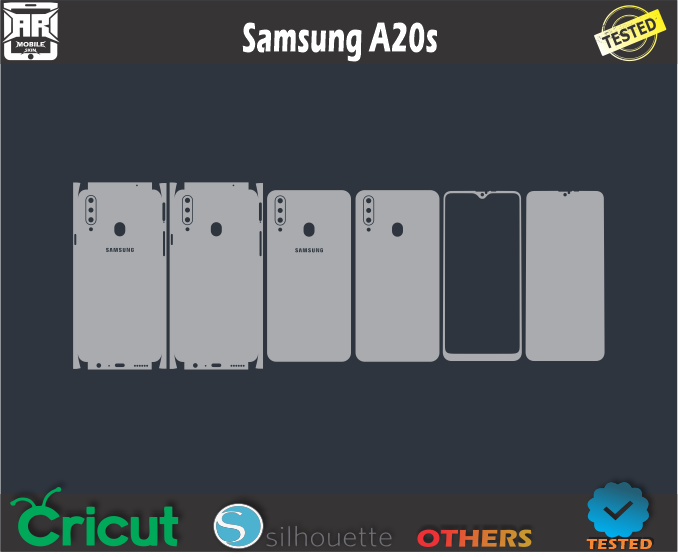 Samsung A20s Skin Template Vector