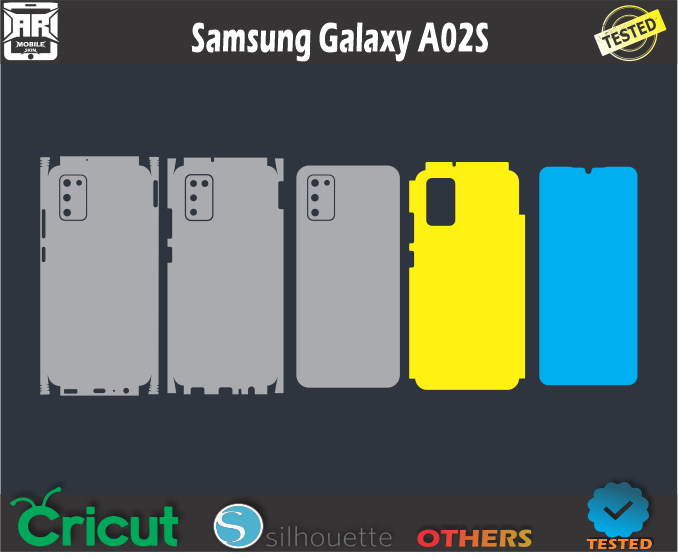 Samsung A02s Skin Template Vector