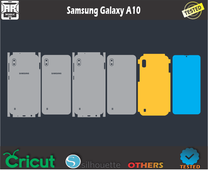 Samsung A10 Skin Template Vector