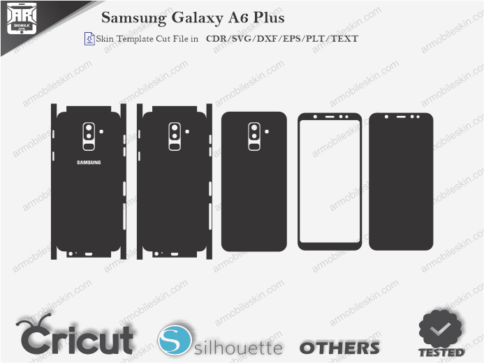 Samsung Galaxy A6 Plus Skin Template Vector