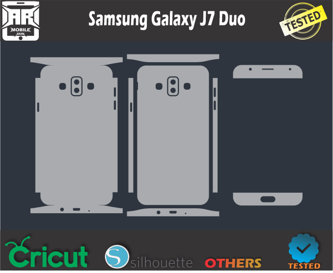 Samsung Galaxy J7 Duo Skin Template Vector