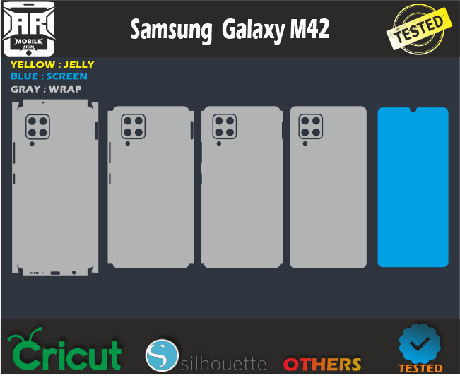 Samsung Galaxy M42 Skin Vector Template