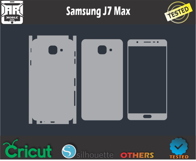 Samsung J7 Max Skin Template Vector