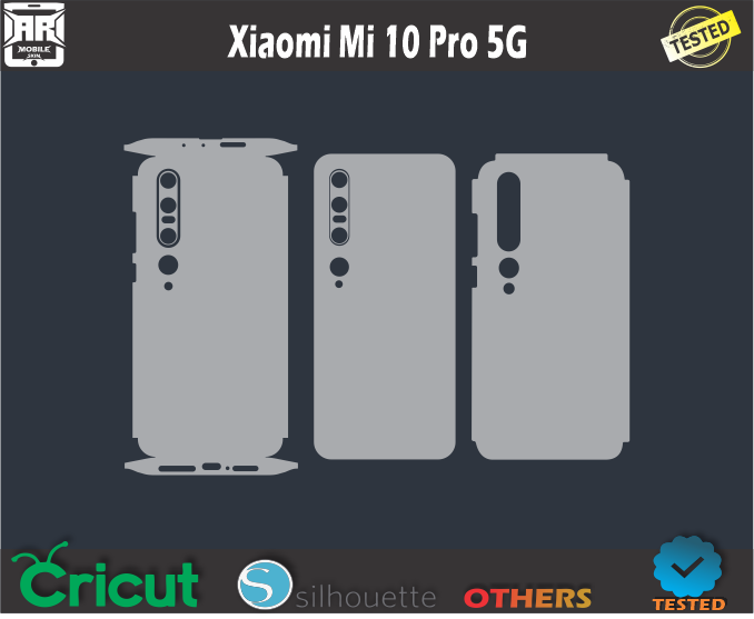 Xiaomi Mi 10 Pro 5G Skin Cut Template