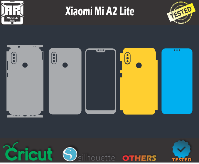 Xiaomi Mi A2 Lite Skin Template Vector