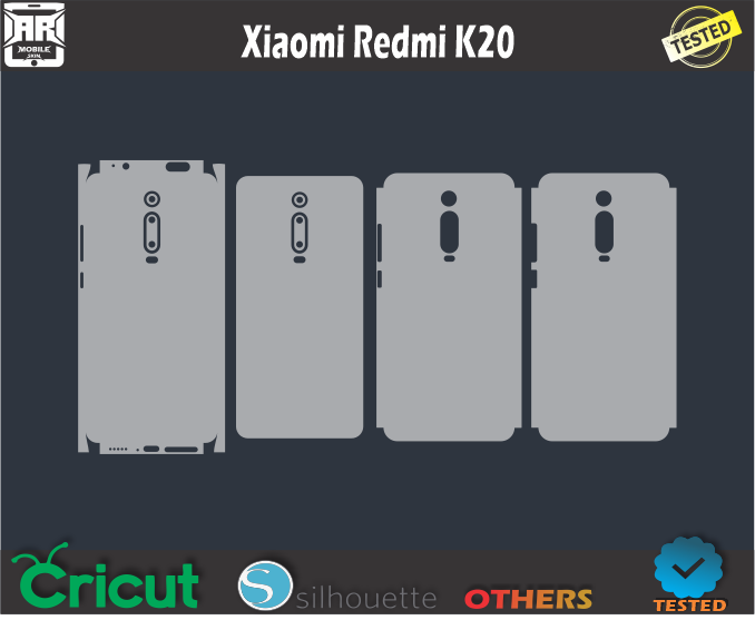 Xiaomi Redmi K20 Skin Template Vector