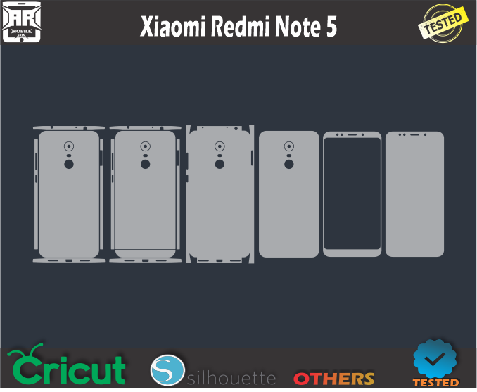 Xiaomi Redmi Note 5 Skin Template Vector