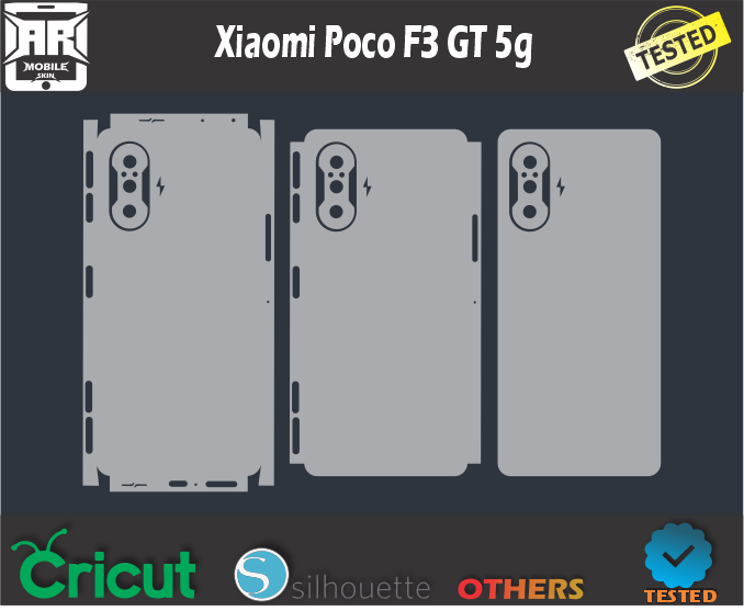 Xiaomi Poco F3 GT 5g Skin Template Vector