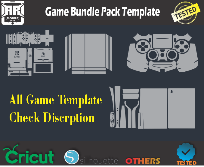 Game Bundle Pack Skin Template Vector