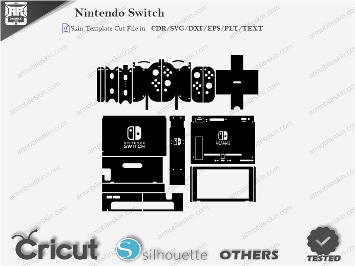 Nintendo Switch Skin Template Vector
