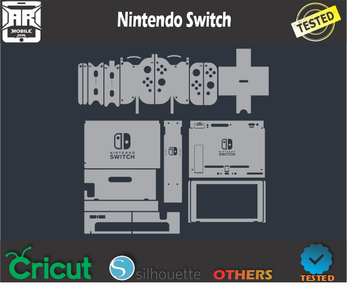 template skin nintendo switch Nintendo Switch Skin Template Vector - ARMOBILESKIN
