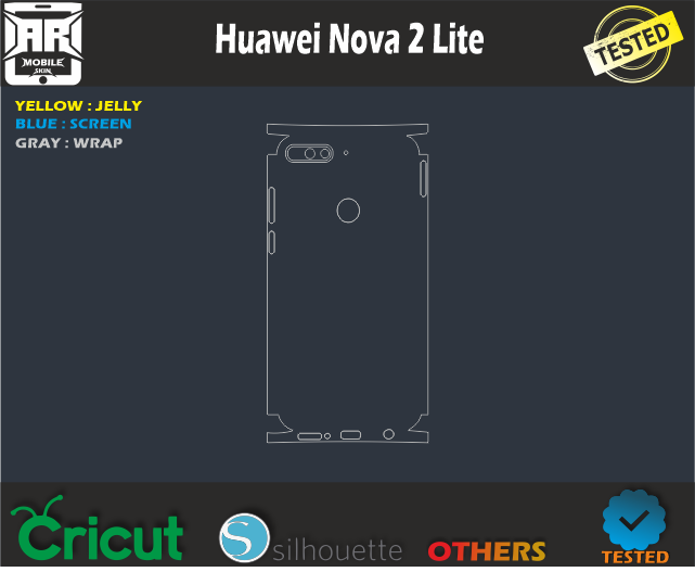 Huawei Nova 2 Lite Skin Template Vector