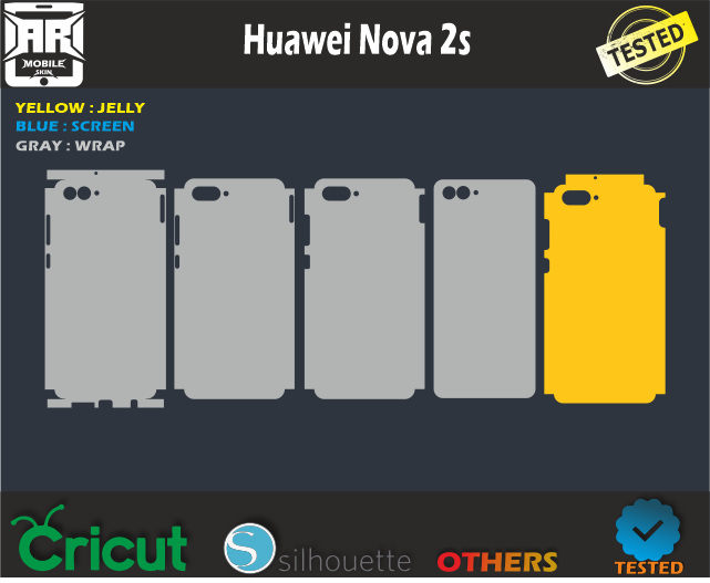 Huawei Nova 2s Skin Template Vector