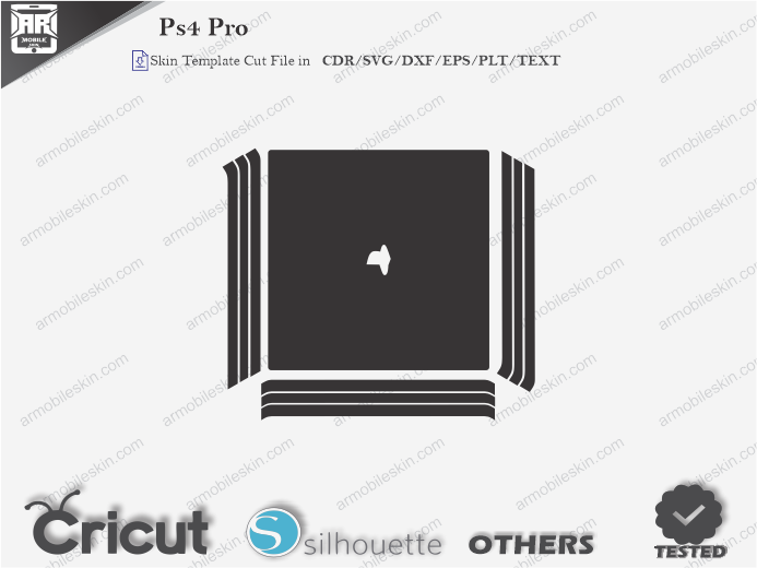 PS4 Pro Skin Template Vector