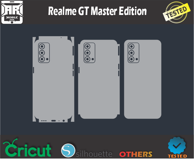 Realme GT Master Edition Skin Template Vector