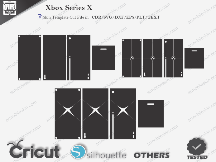 Xbox Series X Skin Template Vector