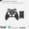 Xbox Series X Console Skin Template Vector