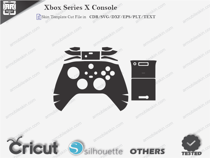 Xbox Series X Console Skin Template Vector
