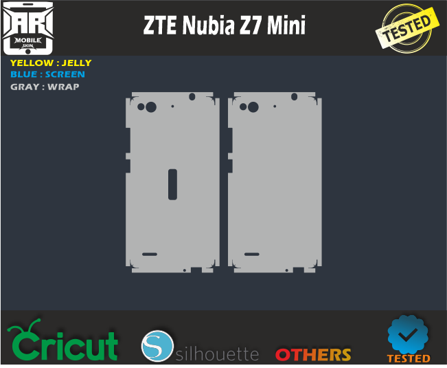 ZTE Nubia Z7 mini Mobile Sketch Template Vector
