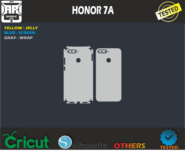 HONOR 7a Skin Template Vector