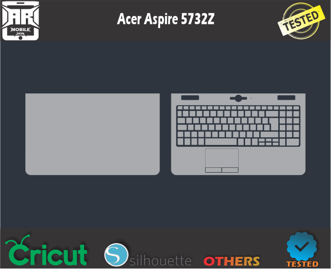 Acer Aspire 5732Z Skin Template Vector