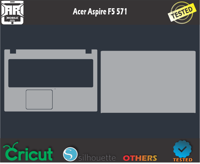 Acer Aspire F5 571 Skin Template Vector