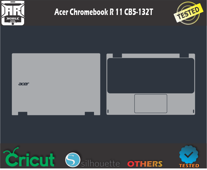 Acer Chromebook R 11 CB5-132T Skin Template Vector