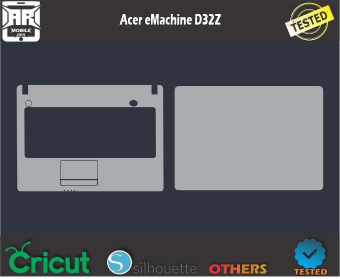 Acer eMachine D32Z Skin Template Vector
