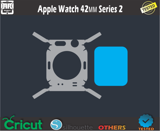 Apple Watch 42MM Series 2 Skin Template Vector