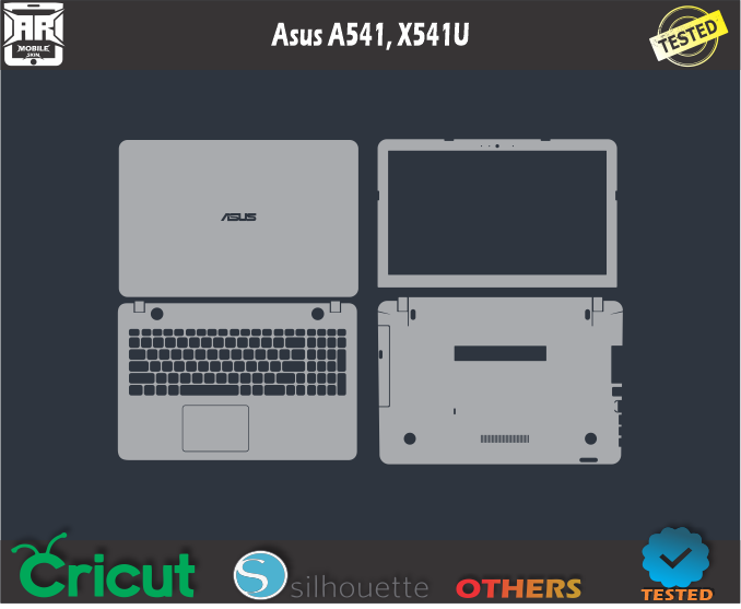 Asus A541 X541U Skin Template Vector