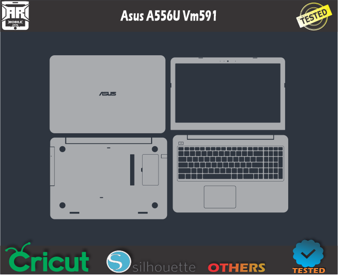 Asus A556U VM591 Skin Template Vector