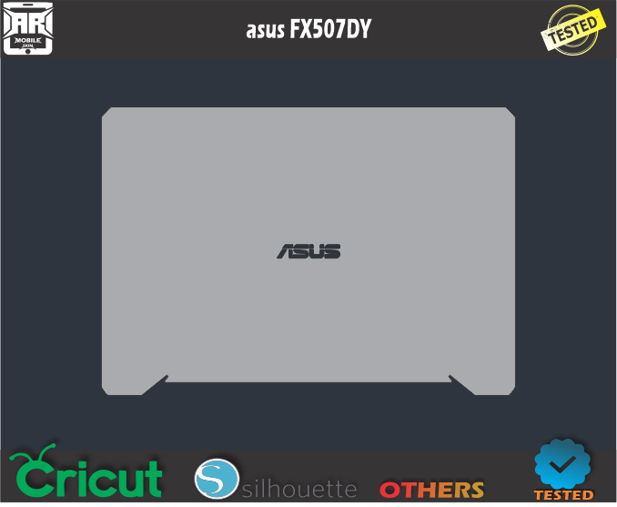 Asus FX507DY Skin Template Vector
